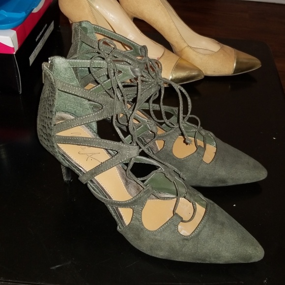 Caged Strap Pumps, Size 13M. EUC - Picture 2 of 3